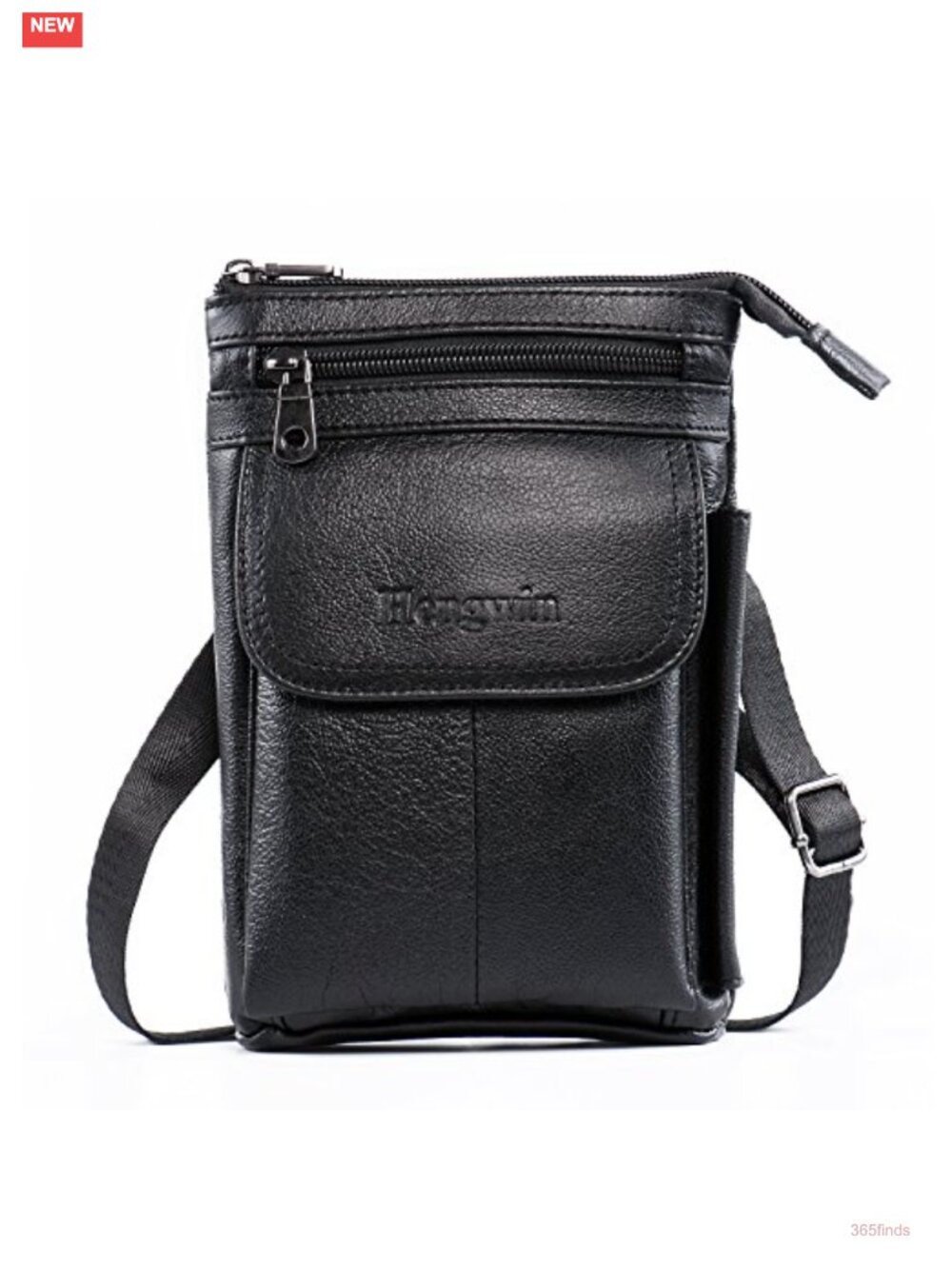 Genuine Leather Small Crossbody Purse Men Women Travel Passport Wallet Cell